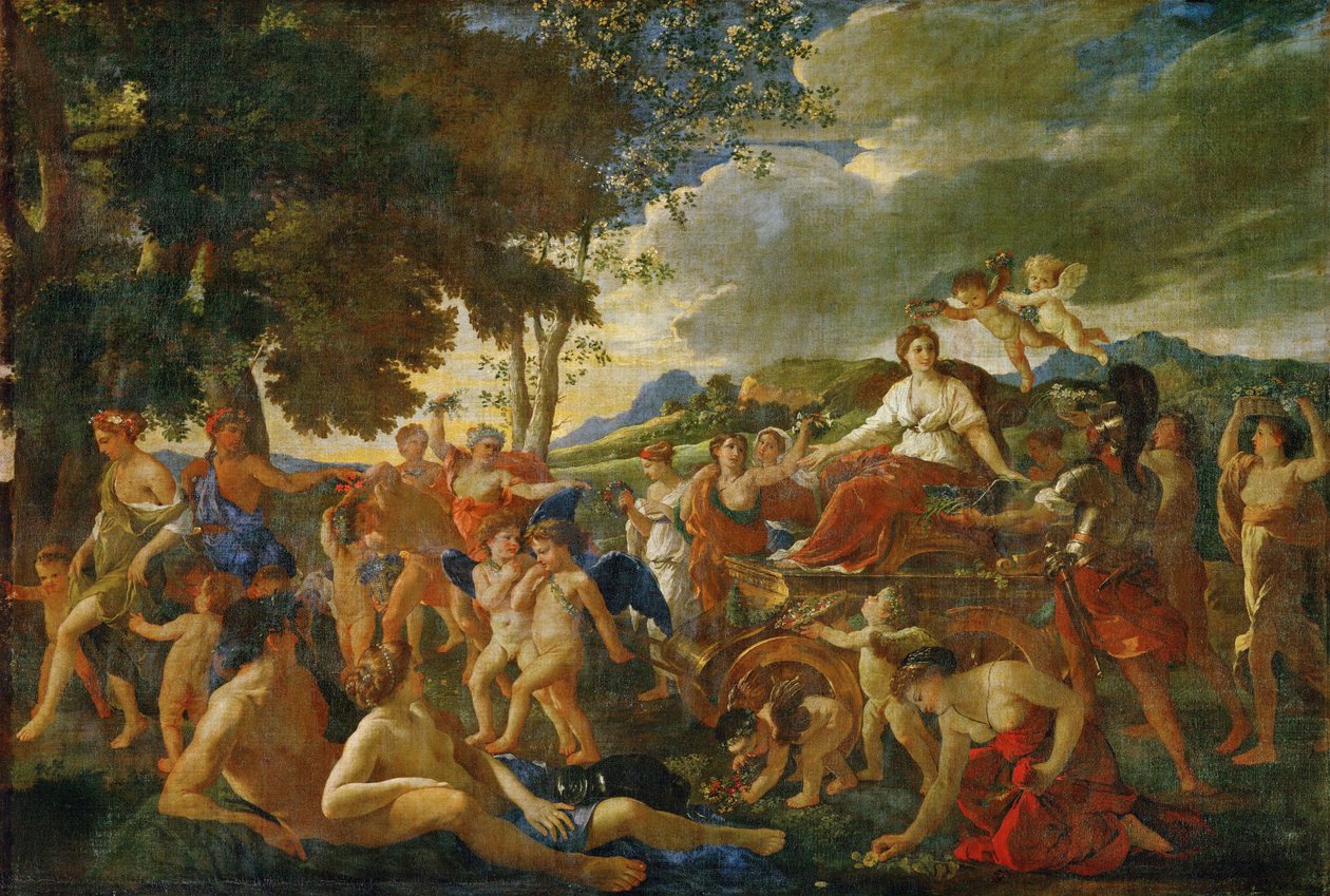 El triunfo de Flora ... de Nicolas (attr.to) Poussin