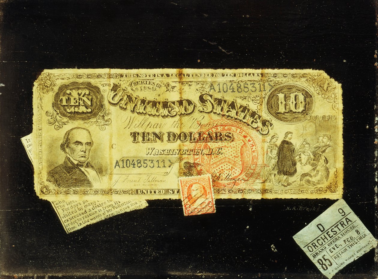 El billete de diez dólares de Nicolas Alden Brooks