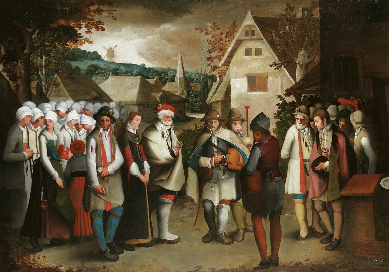 Una procesión de bodas por una ciudad de Nicolas Baullery