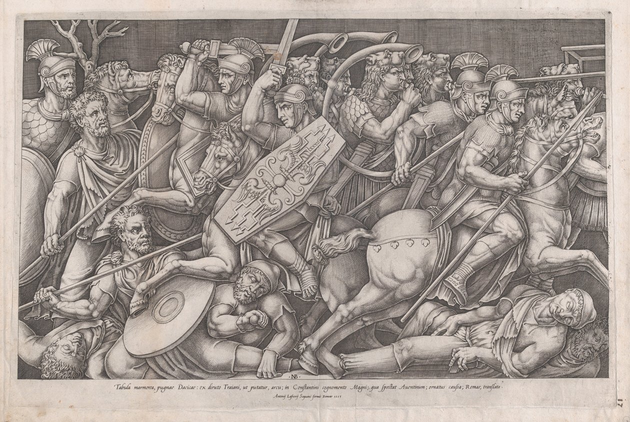 Speculum Romanae Magnificentiae: Guerra Dacia, 1553 de Nicolas Beatrizet