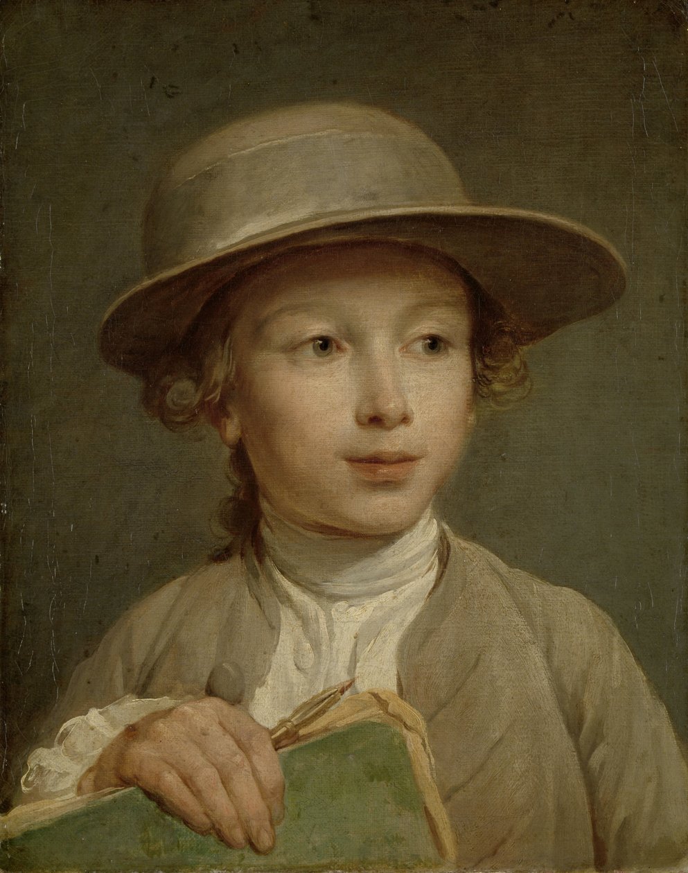 Niño con un cuaderno de dibujo
Niño con un cuaderno de dibujo de Nicolas Bernard Lepicie