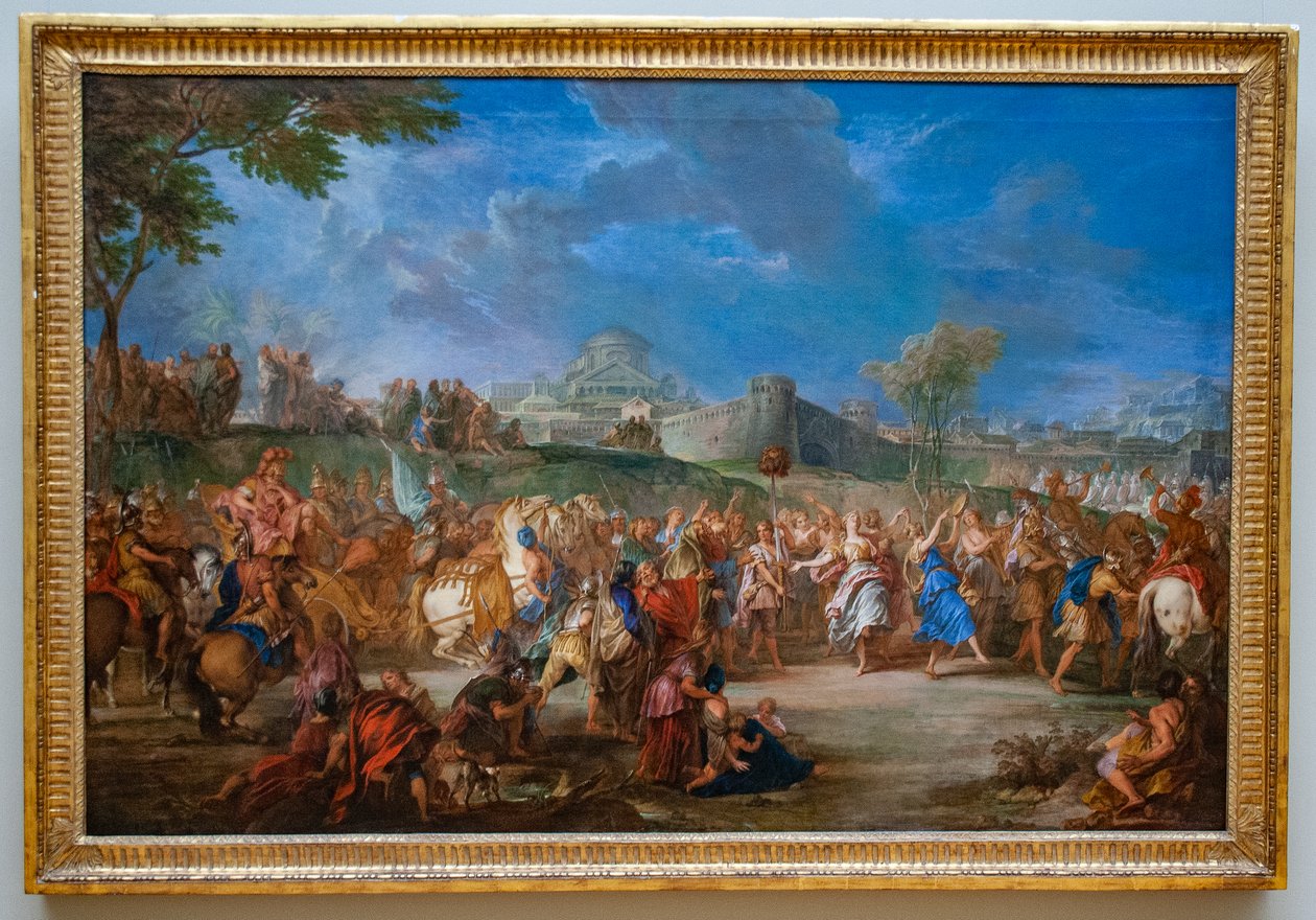 francés:  Le Triomphe de David
Ruso: "Triunfo de David de Nicolas Bertin
