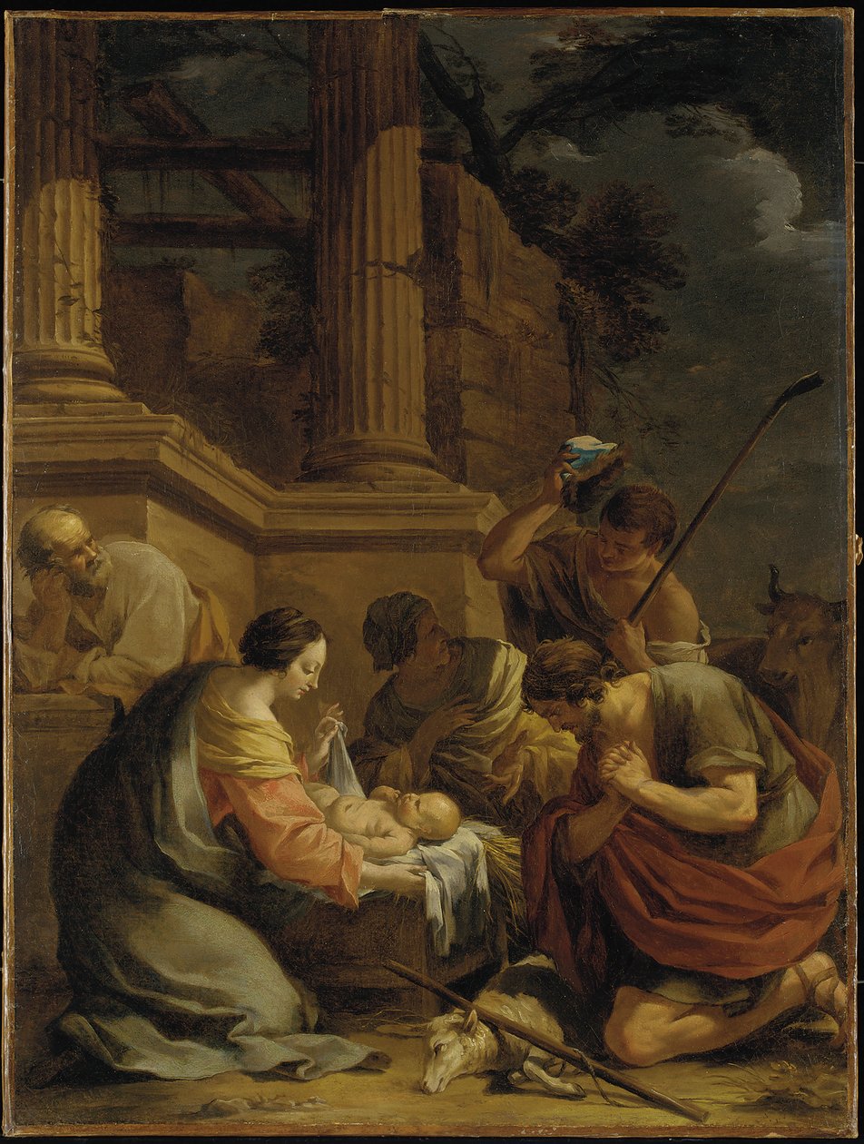 La adoración de los pastores de Nicolas Chaperon