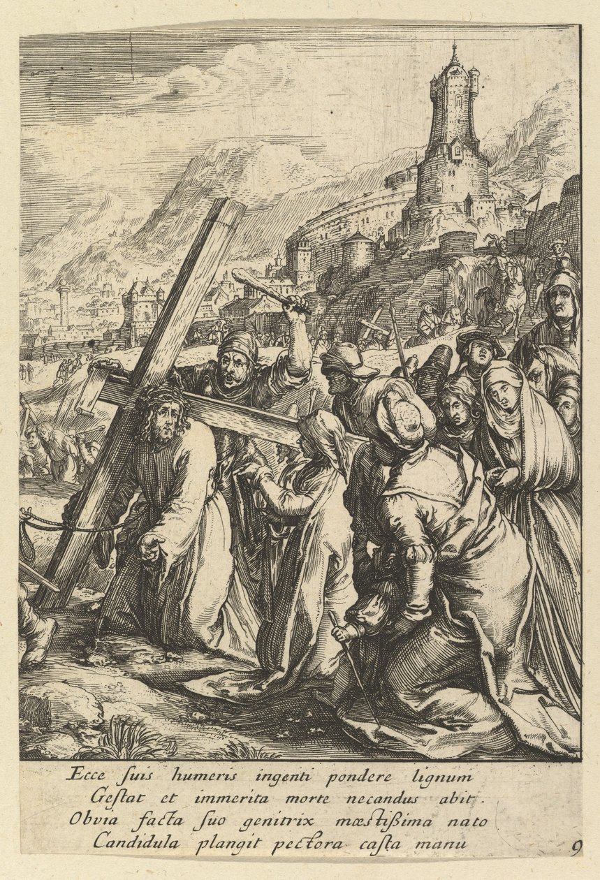 Cristo llevando la cruz, de La Pasión de Cristo de Nicolas Cochin