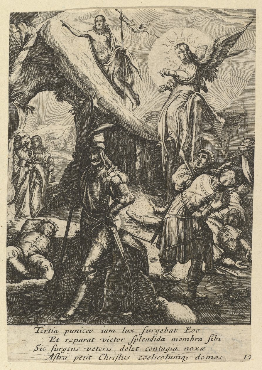 La Resurrección, de La Pasión de Cristo, mediados del siglo XVII de Nicolas Cochin