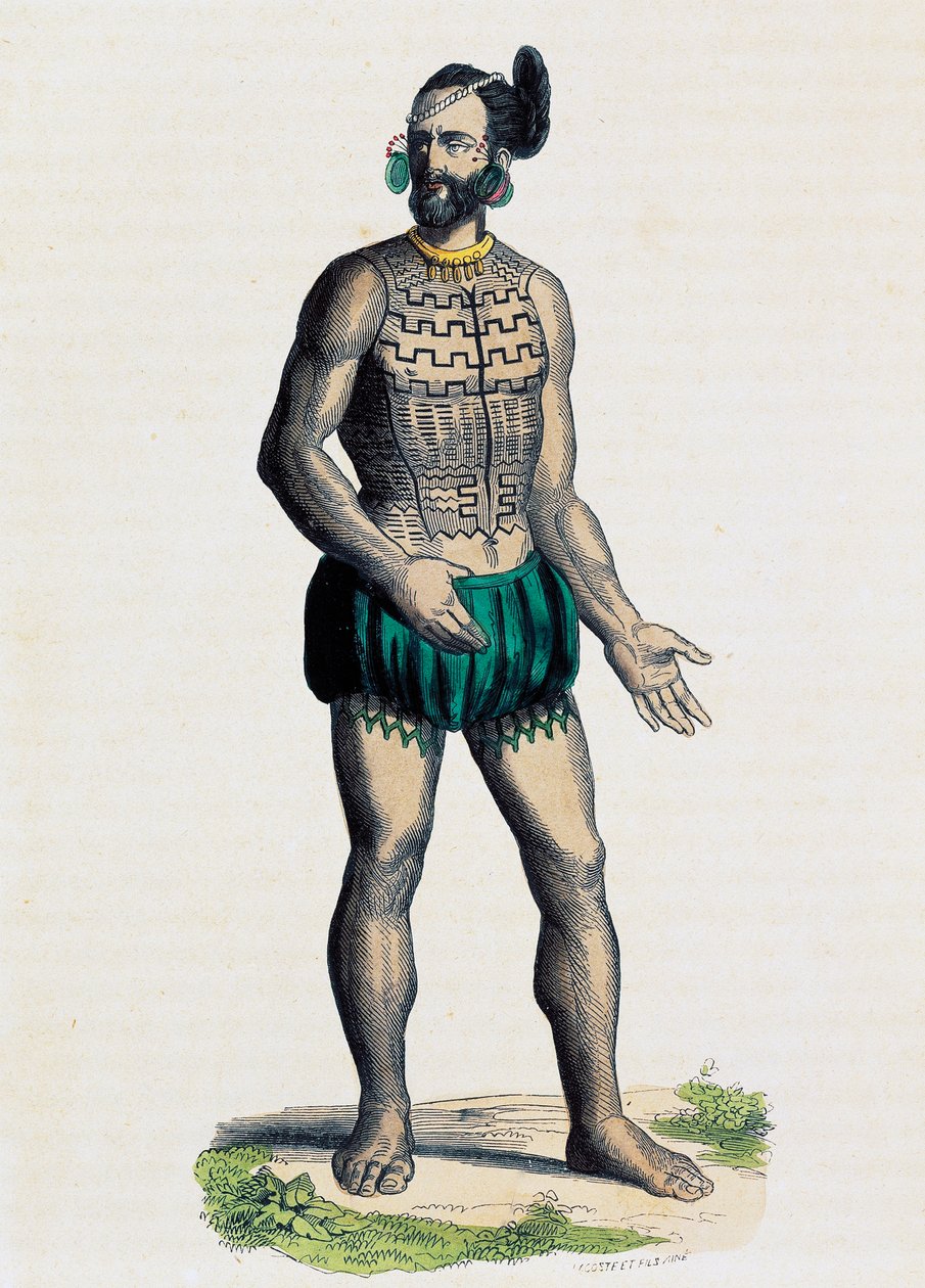 Originario del archipiélago de Romanzoff (Oceanía) de Nicolas Dally