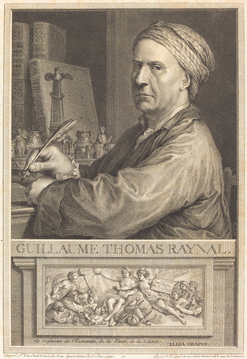 Guillaume Thomas Raynal de Nicolas Delaunay after Charles Nicolas Cochin II
