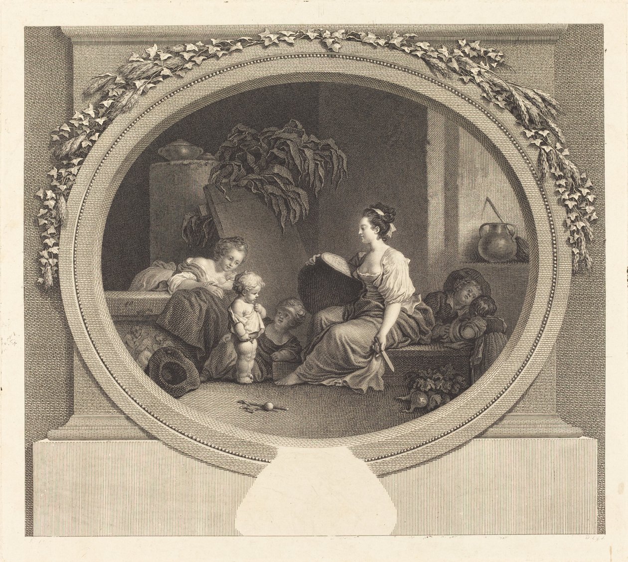 Dígame por favor de Nicolas Delaunay after Jean Honoré Fragonard