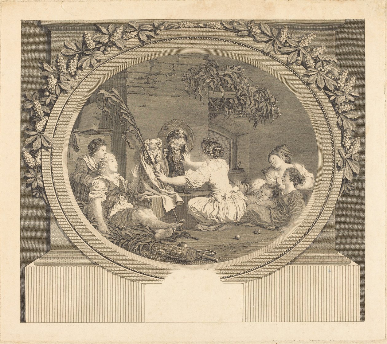La Educación lo es todo de Nicolas Delaunay after Jean Honoré Fragonard