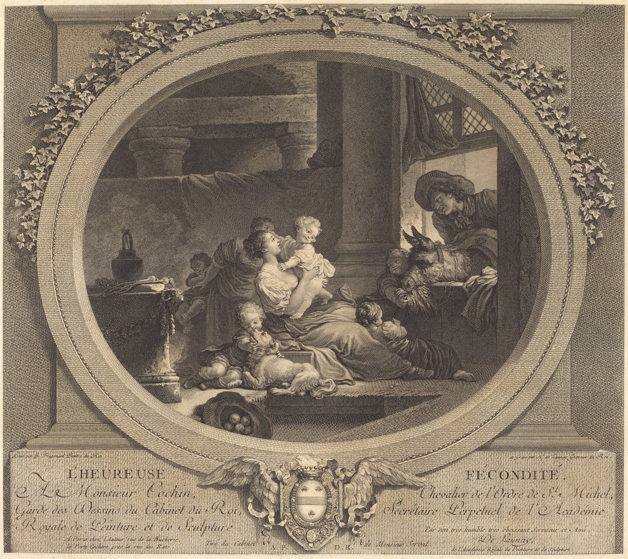 La feliz fecundidad de Nicolas Delaunay after Jean Honoré Fragonard