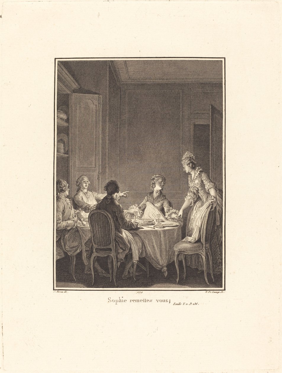Sophie recupérate de Nicolas Delaunay after Jean Michel Moreau