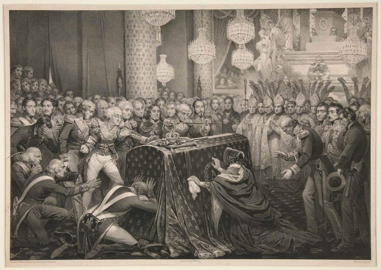 Los restos del emperador Napoleón en Los Inválidos de Nicolas Eustache Maurin