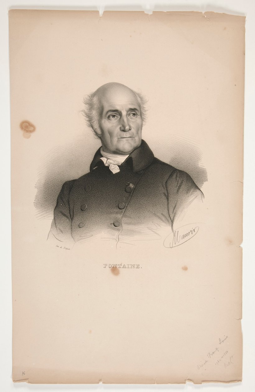 Retrato de Pierre-Francois-L?onard Fontaine de Nicolas Eustache Maurin