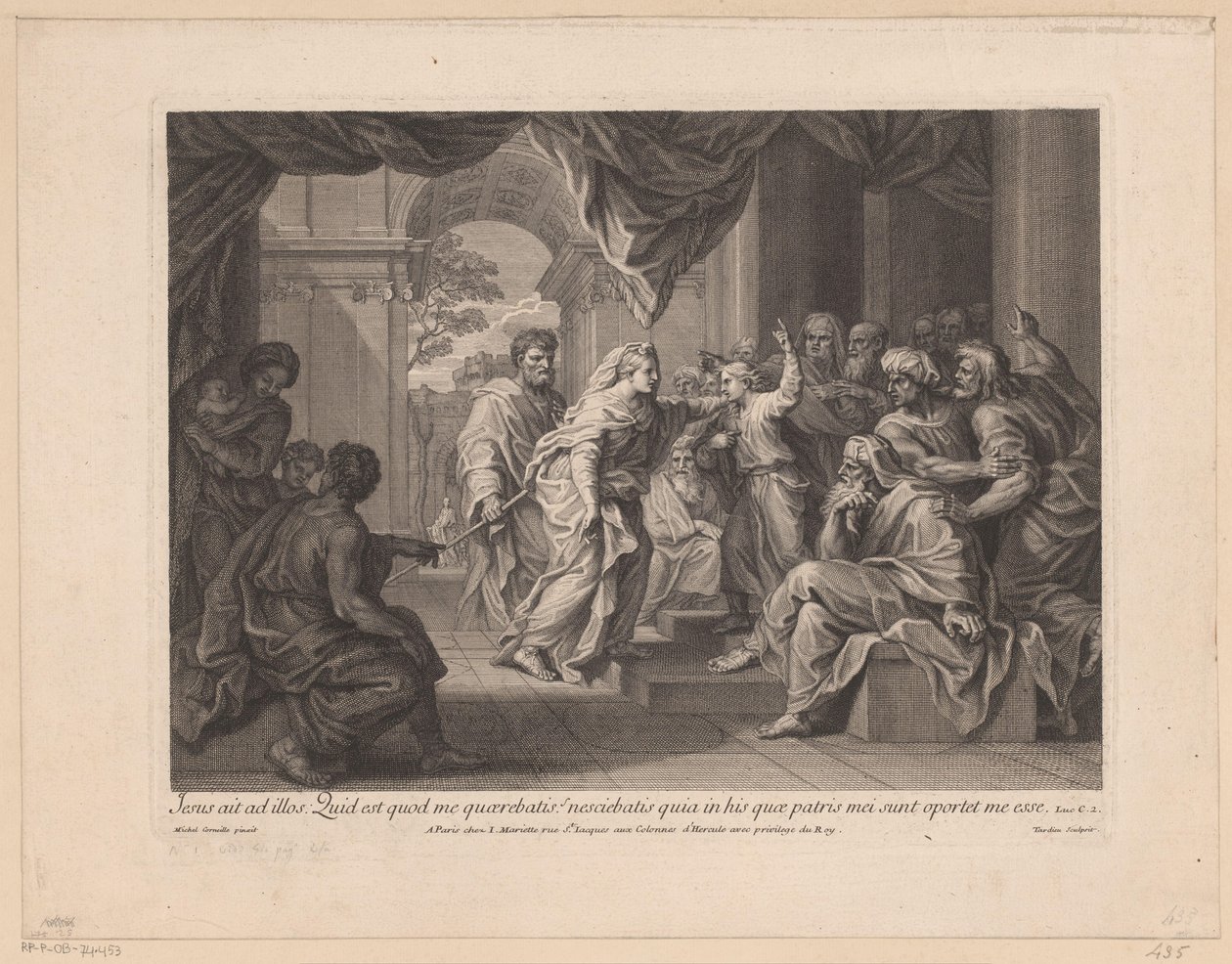 Jesús de doce años en el templo de Nicolas Henri Tardieu