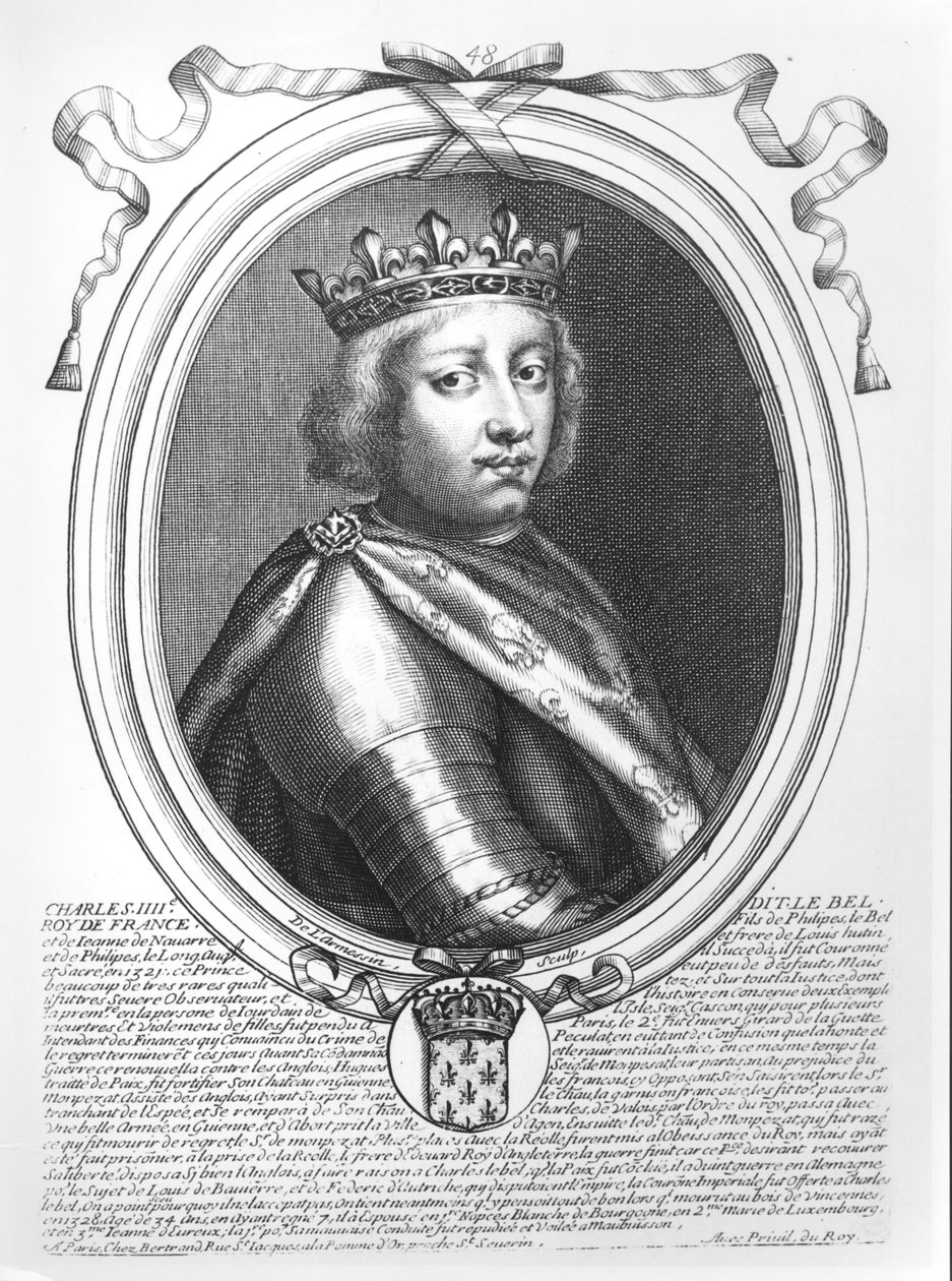 Carlos IV (1294-1328) el Hermoso, Rey de Francia y Navarra, de 