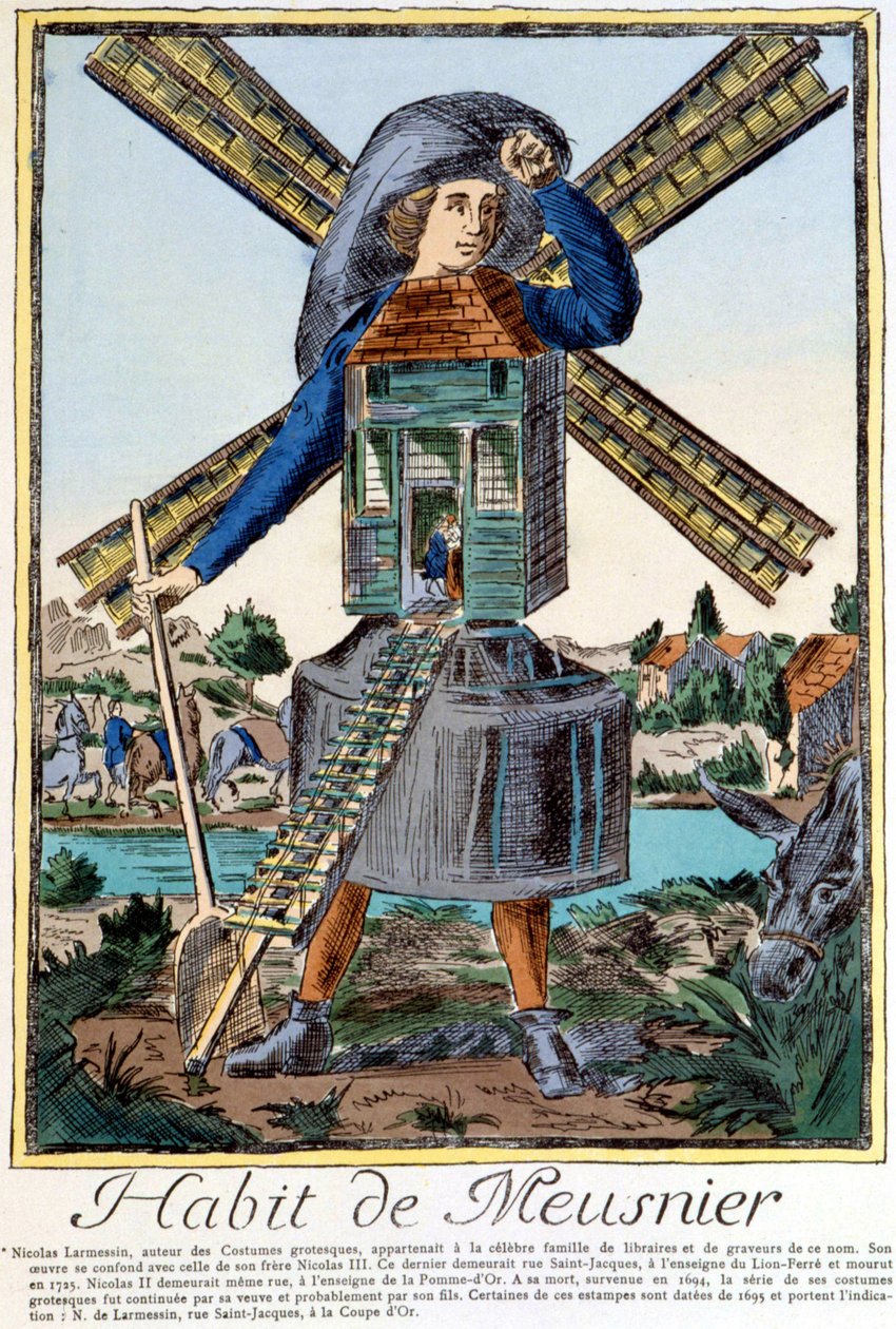 Habit de Meunier - grabado por Nicolas Larmessin de Nicolas II de Larmessin