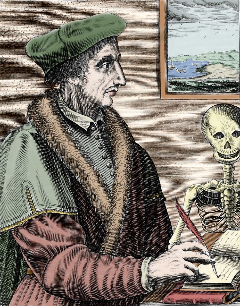 Jean Fernel (1497-1558), astrónomo, matemático y médico francés de Nicolas II de Larmessin