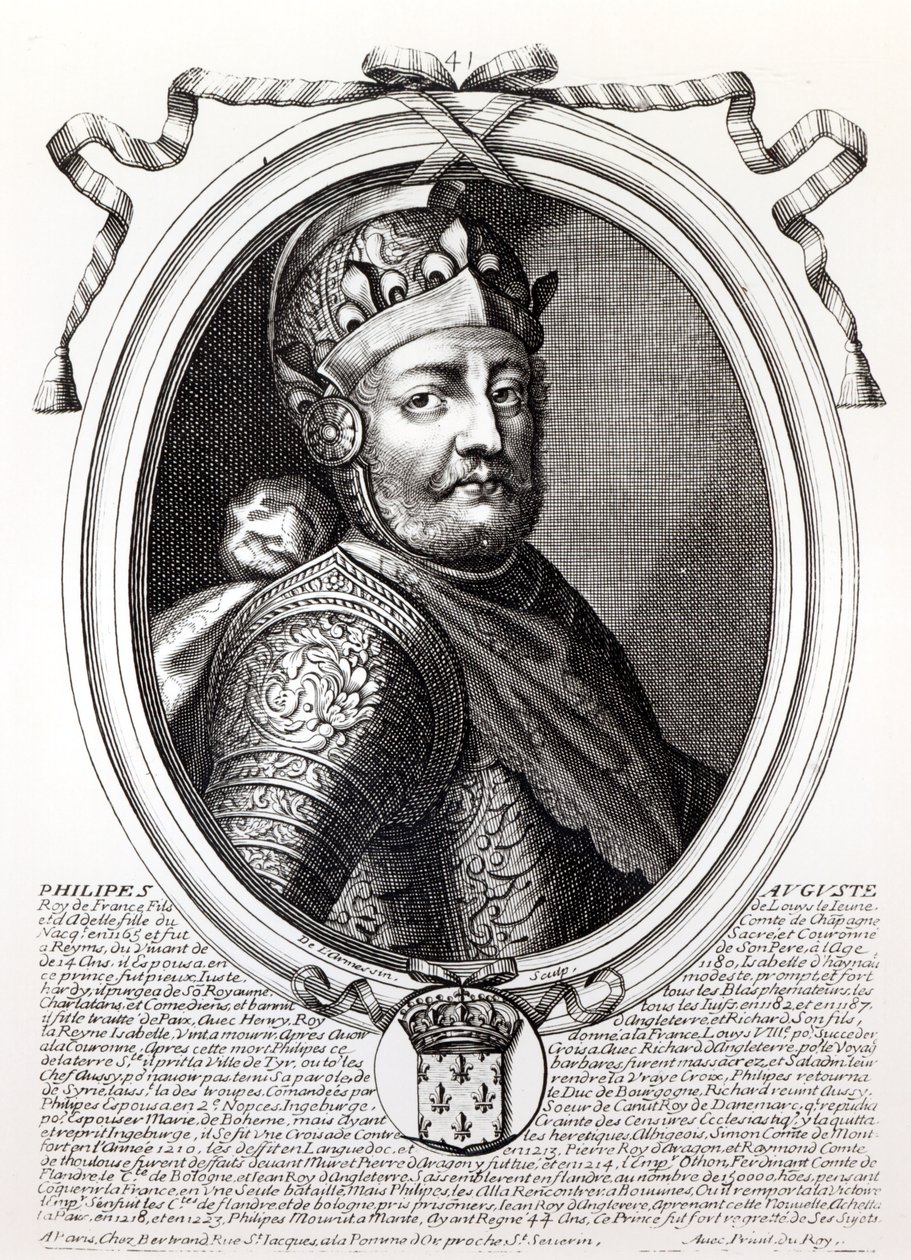 Felipe Augusto II (1165-1223) Rey de Francia, de 