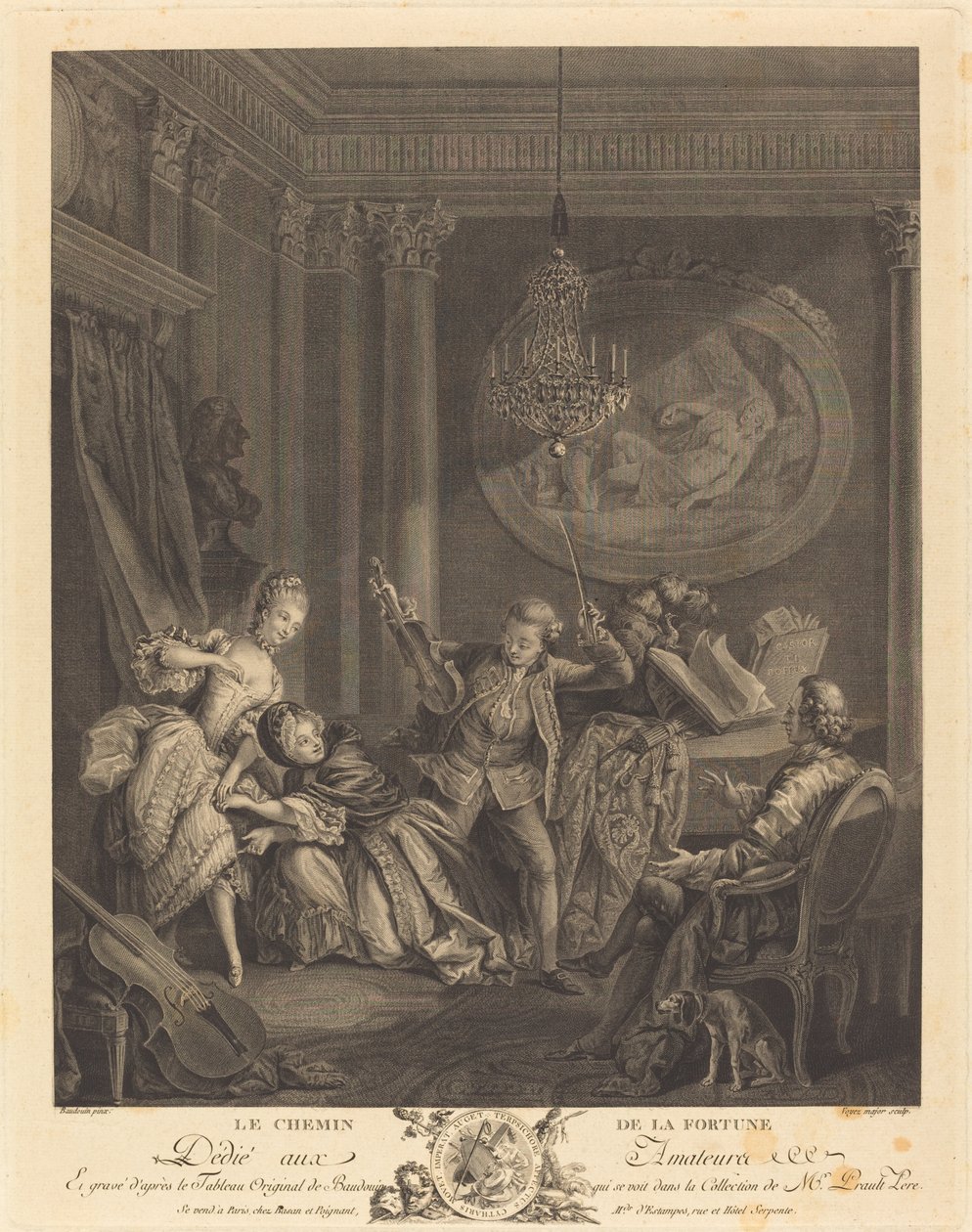 El camino de la fortuna de Nicolas Joseph Voyez after Pierre Antoine Baudouin