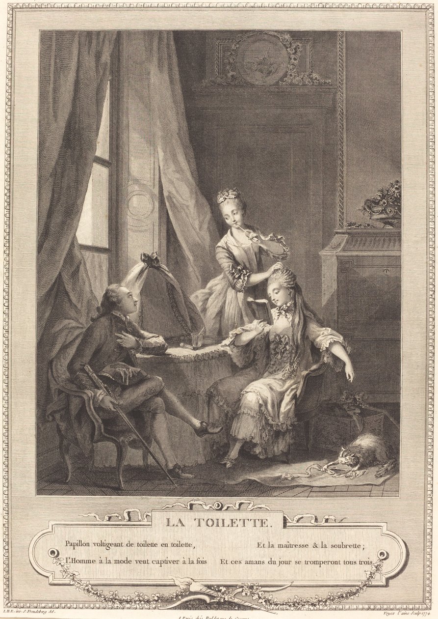 El aseo de Nicolas Joseph Voyez after Sigmund Freudenberger