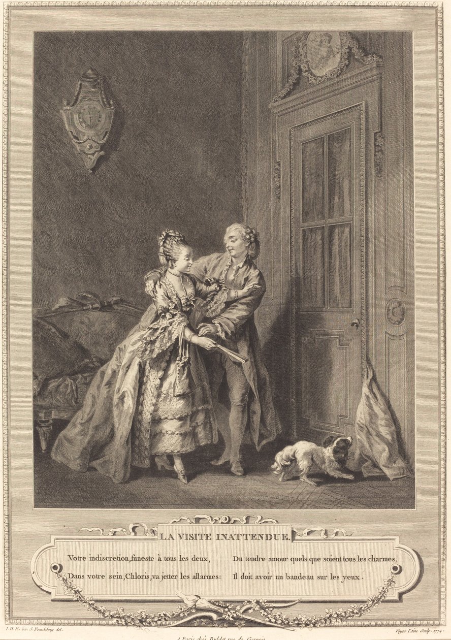 La visita inesperada de Nicolas Joseph Voyez after Sigmund Freudenberger