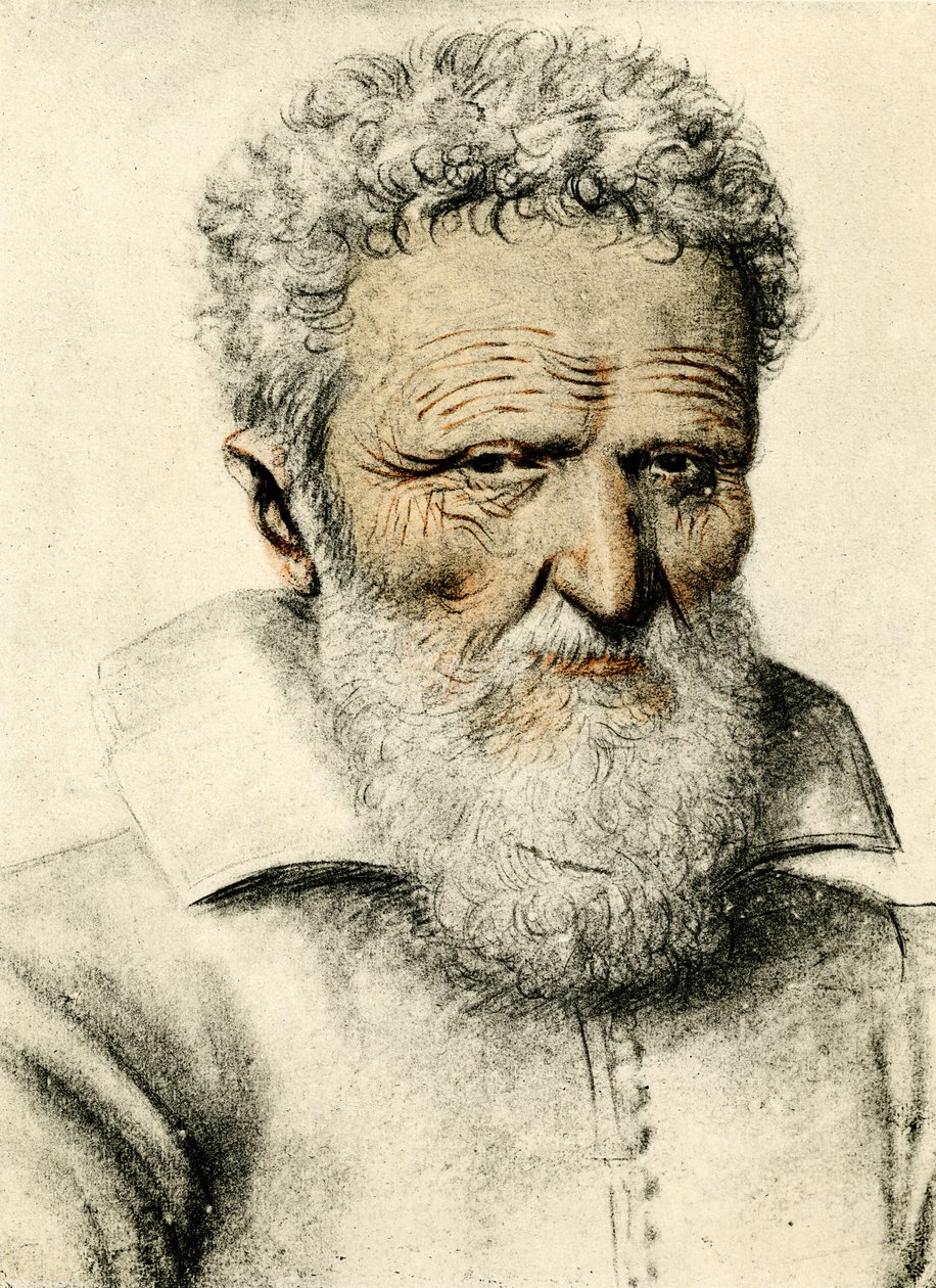 Retrato de un anciano de Nicolas Lagneau or Lanneau