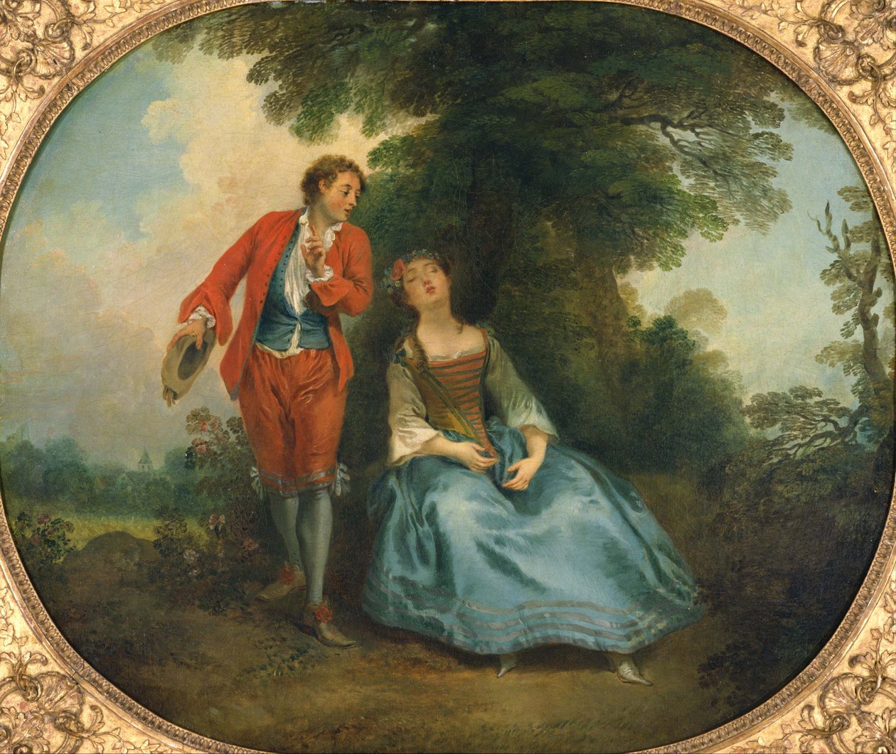 Pastora Durmiente, ca 1730 de Nicolas Lancret