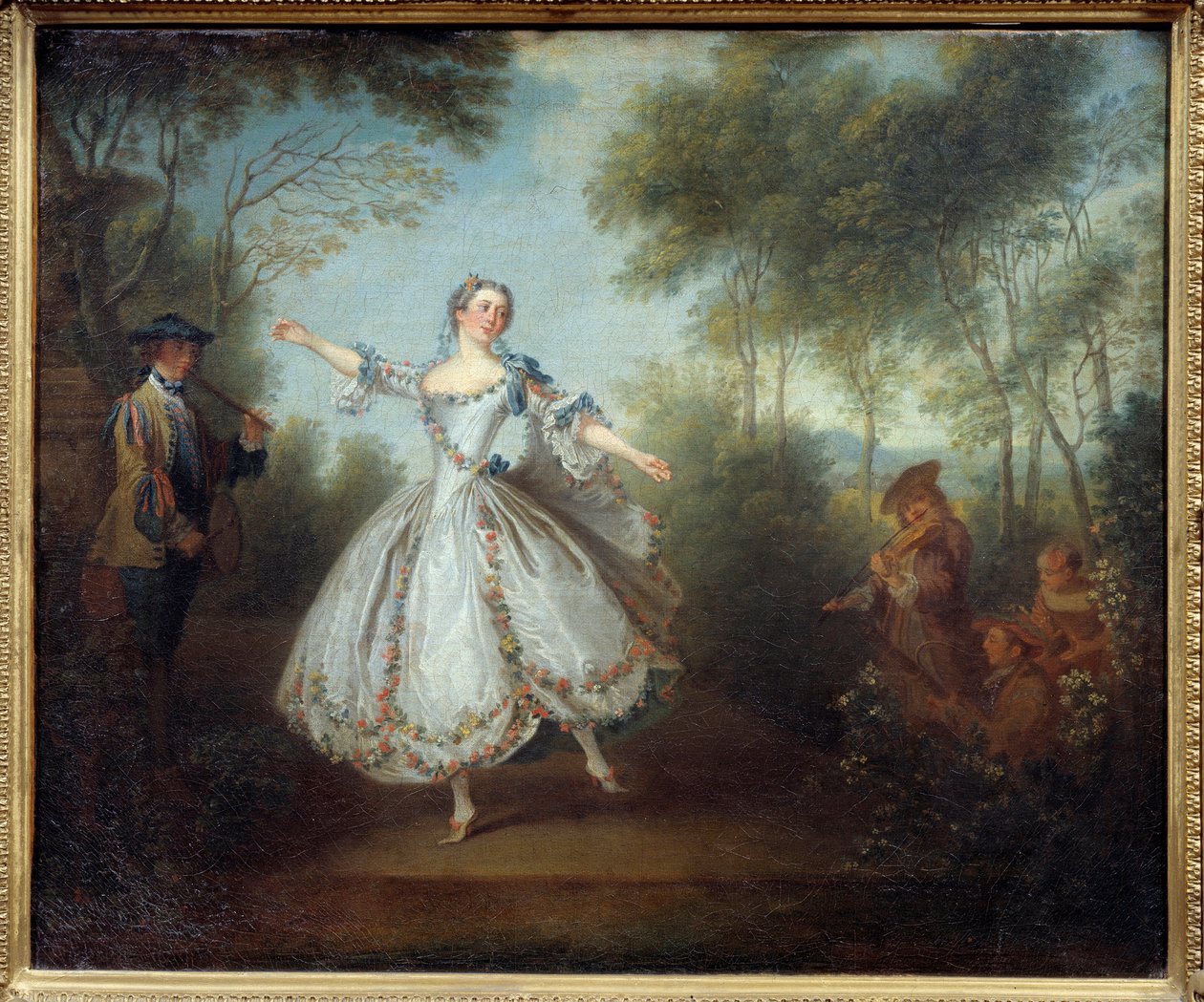 La bailarina Marie Anne Cuppi (1710-1770) llamada la bailarina Camargo de Nicolas Lancret