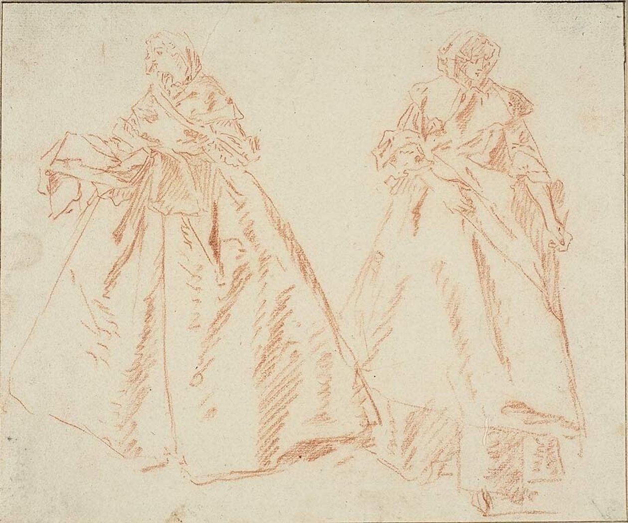 Dos mujeres de pie de Nicolas Lancret
