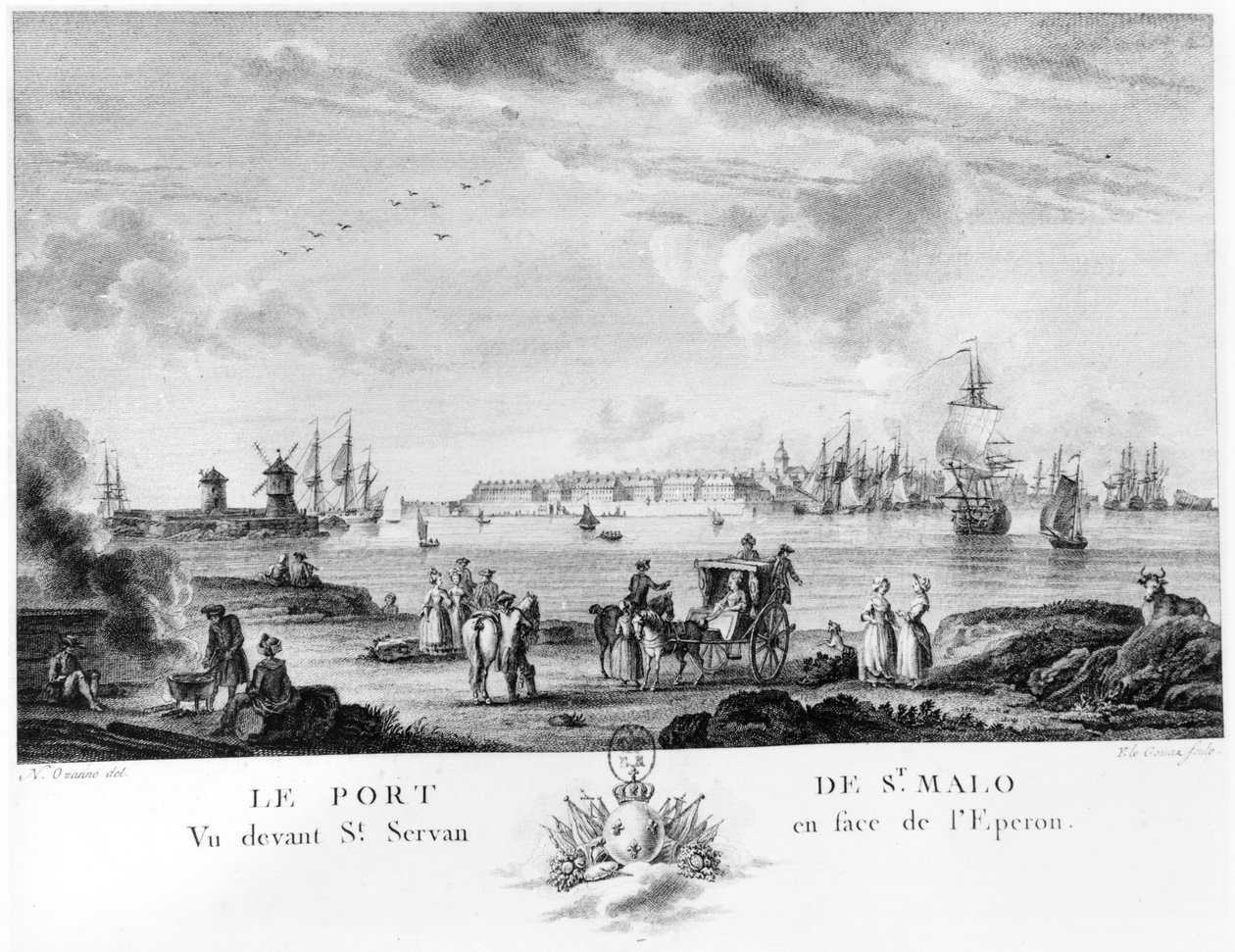 Vista de St. Malo de Nicolas Marie Ozanne