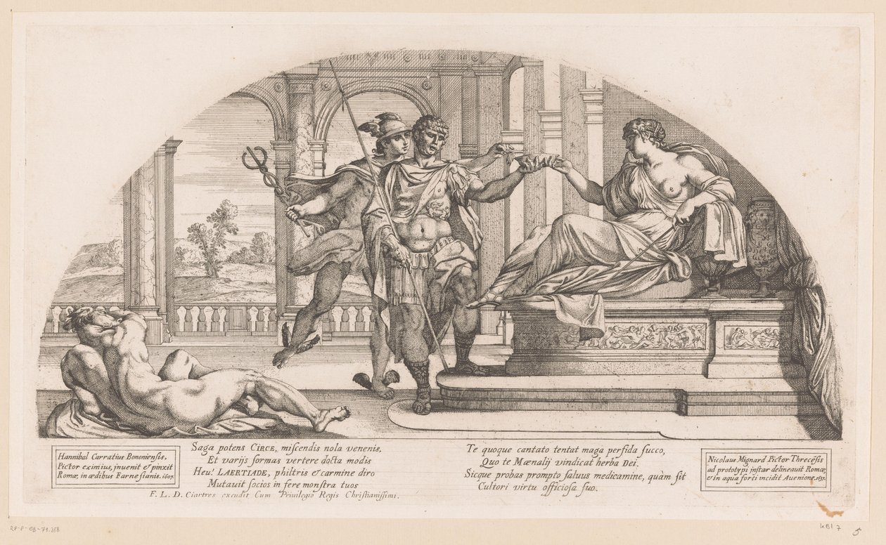 Odiseo con Circe Historias de la Odisea (título de la serie) de Nicolas Mignard
