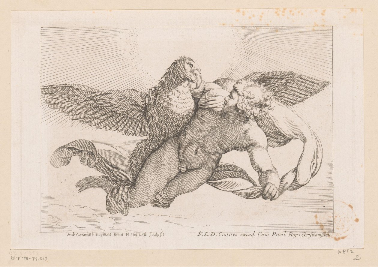 Secuestro de Ganímedes de Nicolas Mignard