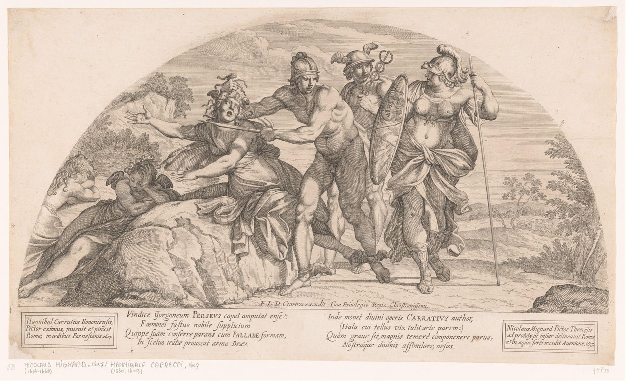 Perseo decapita a Medusa
Cuentos de la Odisea (título de la serie) de Nicolas Mignard