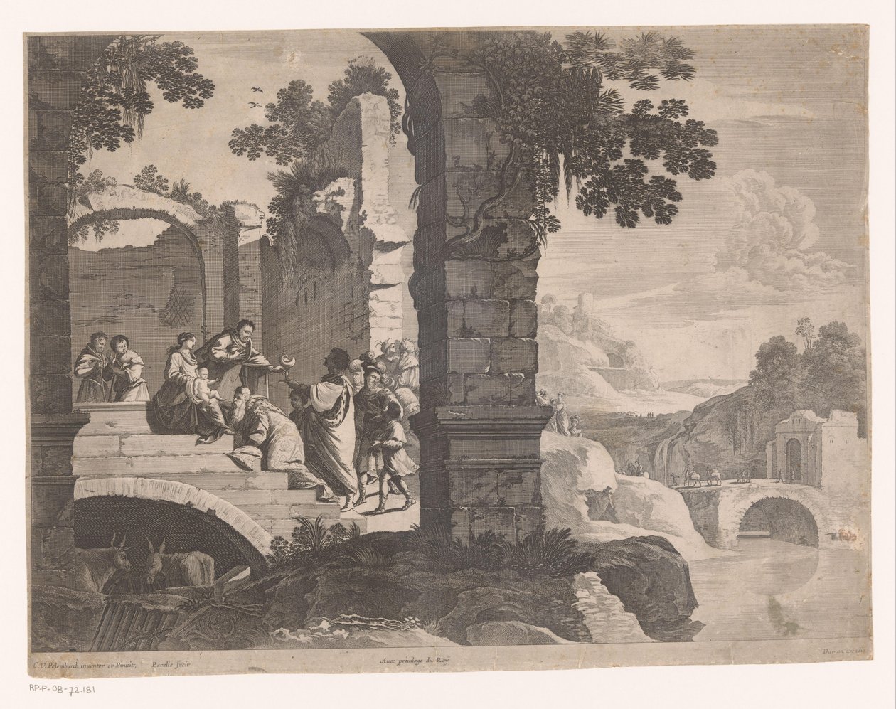 Adoración de los reyes de Nicolas Perelle