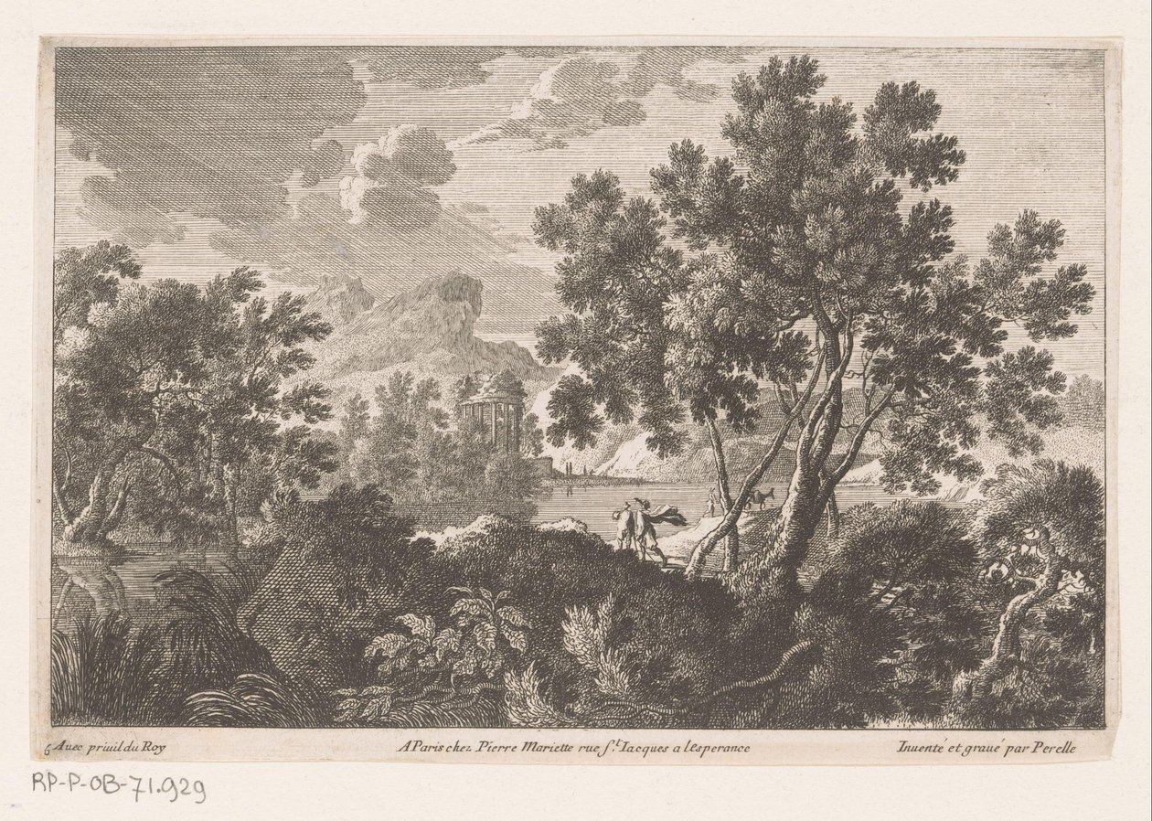 Paisaje con ruina de Nicolas Perelle
