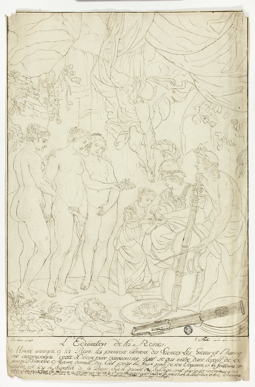 Educación de María de Médicis de Nicolas Pierre Loir
