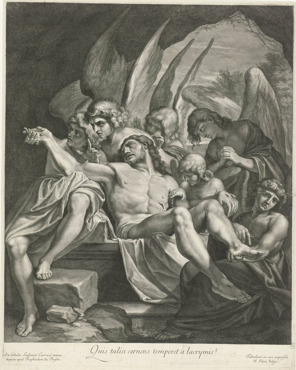 Sepultura de Cristo por los ángeles de Nicolas Pitau (I)