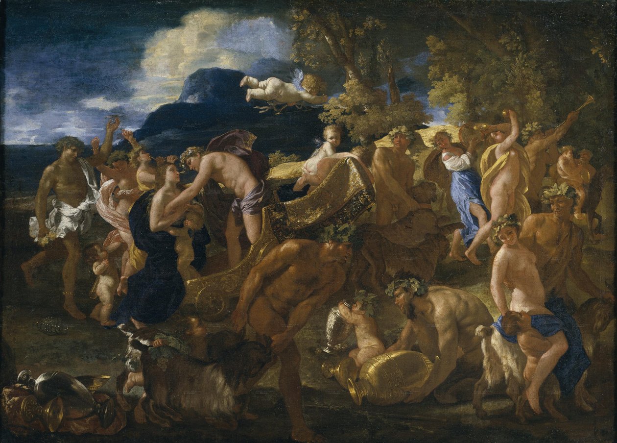 Bacanal o Baco y Ariadna de Nicolas Poussin