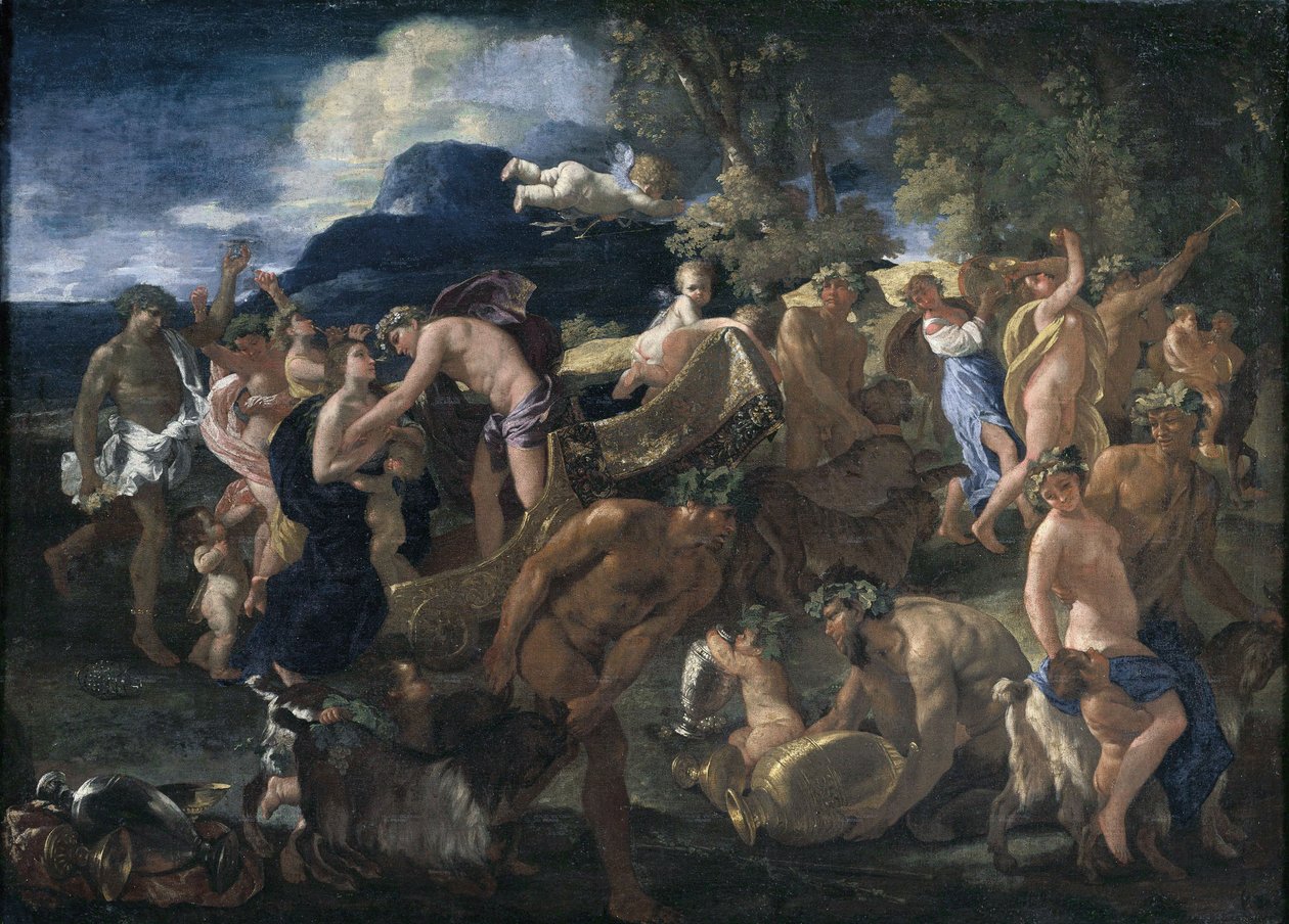 Bacanal o Baco y Ariadna de Nicolas Poussin