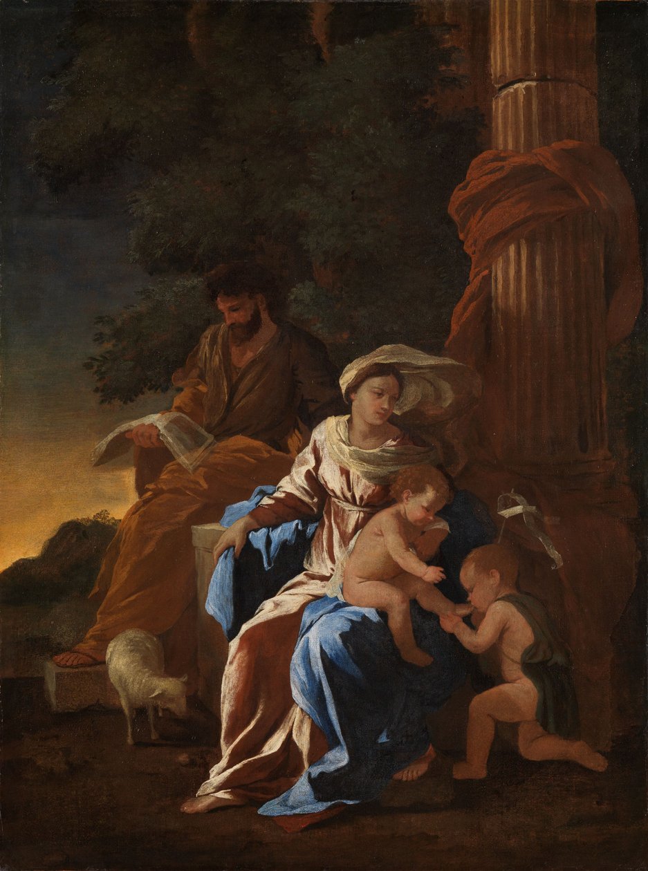 La Sagrada Familia con san Juanito de Nicolas Poussin