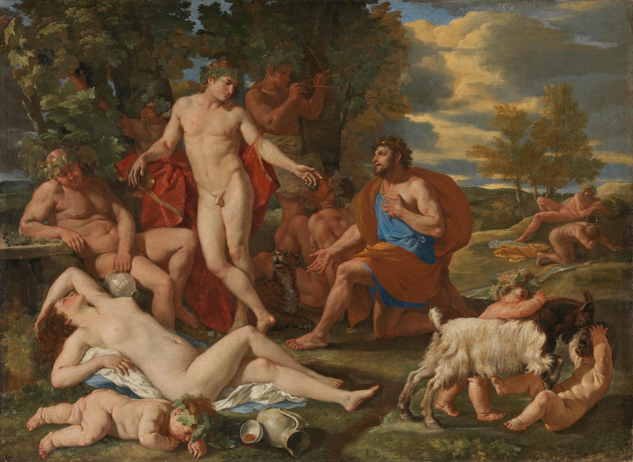 Midas y Baco de Nicolas Poussin