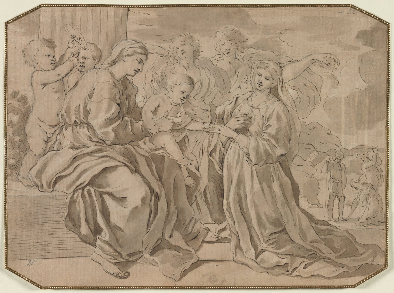 Matrimonio místico de Santa Catalina de Nicolas Poussin