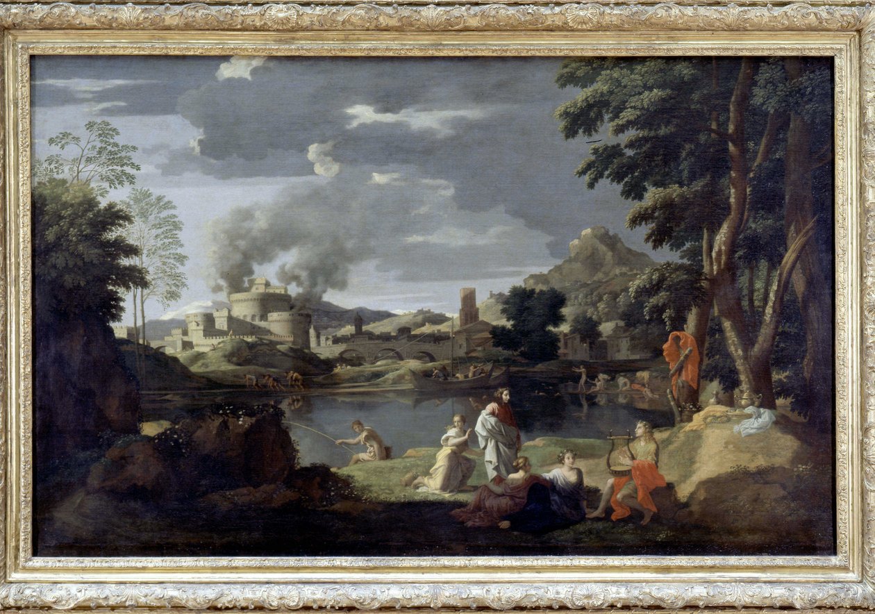 Orfeo y Eurídice de Poussin, Museo del Louvre de Nicolas Poussin