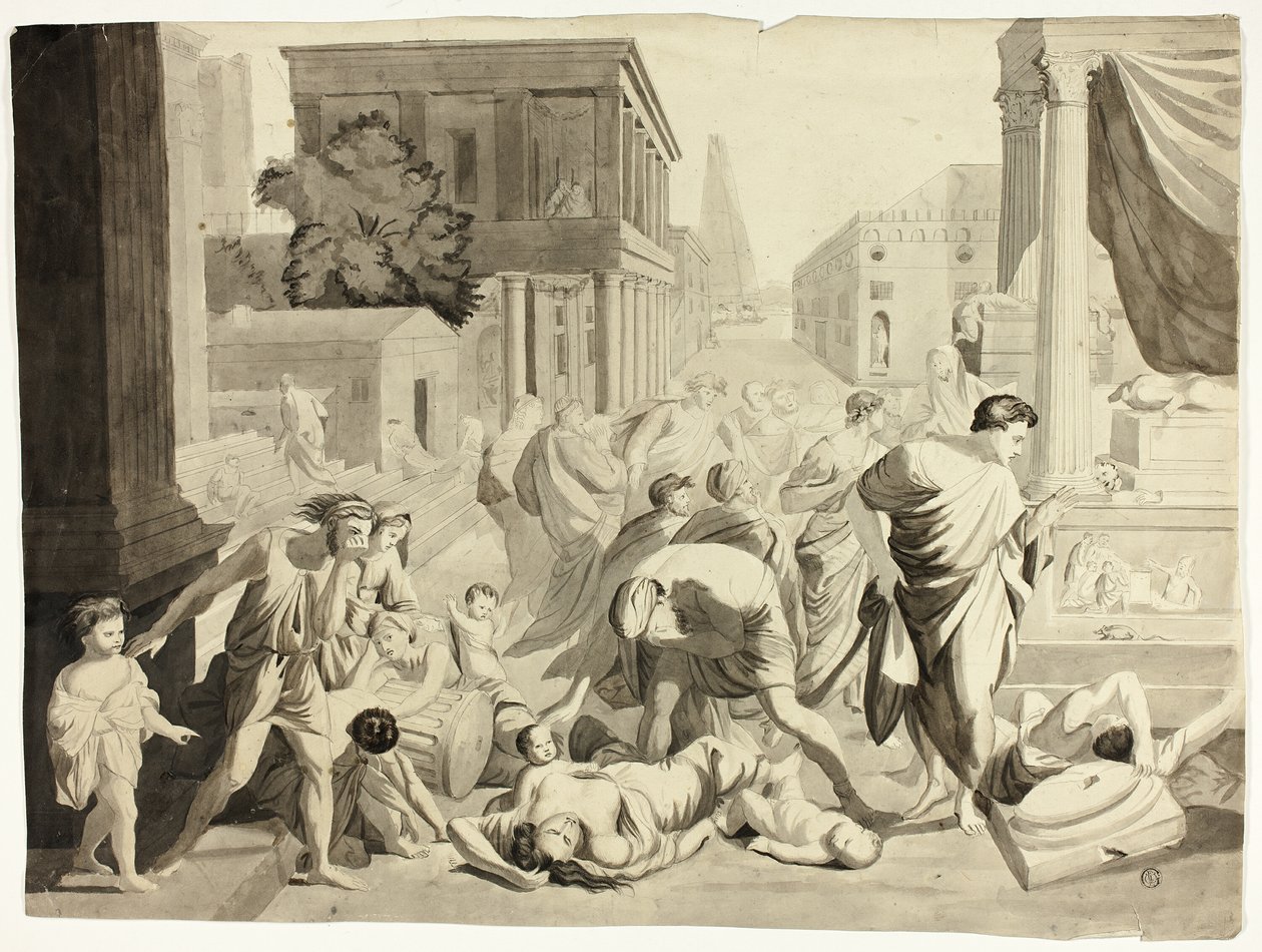 Plaga de Asdod de Nicolas Poussin