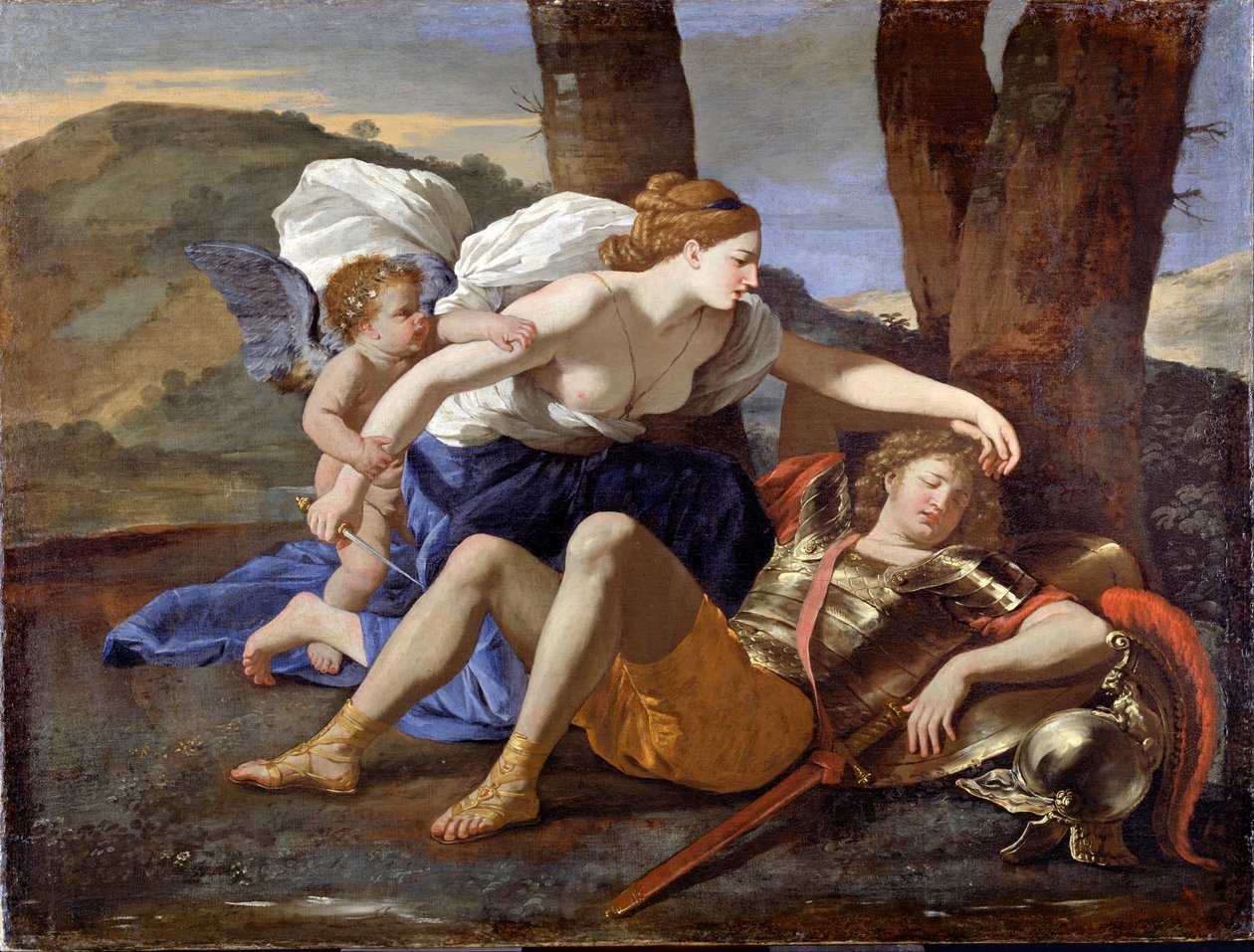 Rinaldo y Armida de Nicolas Poussin