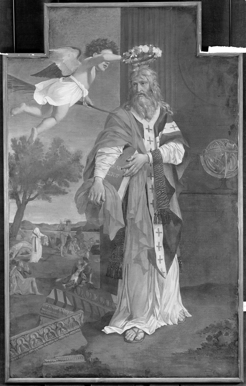San Denis coronado por un ángel de Nicolas Poussin