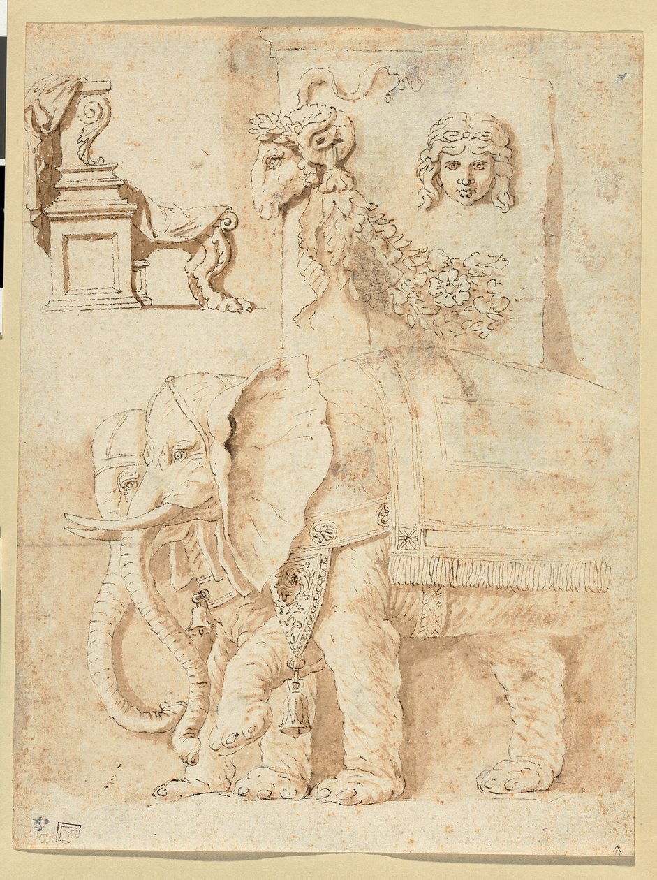Estudios sobre Andrea Mantegna, Giulio Romano y la Antigüedad de Nicolas Poussin