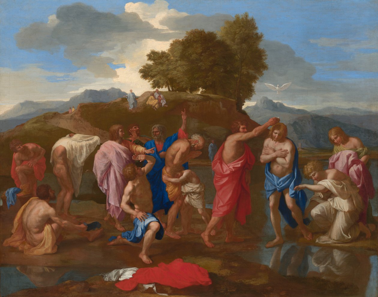 Die Taufe Christi de Nicolas Poussin