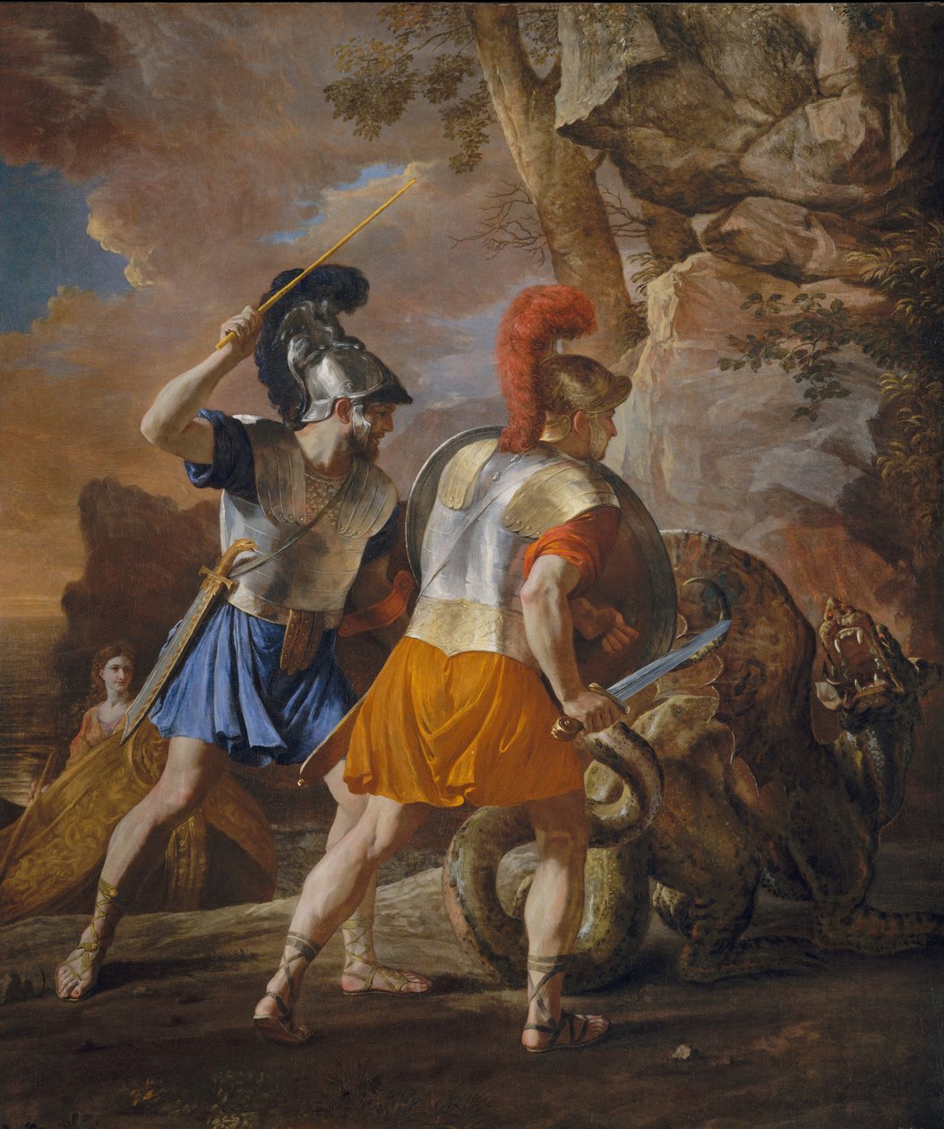 Los compañeros de Rinaldo, c.1633 de Nicolas Poussin