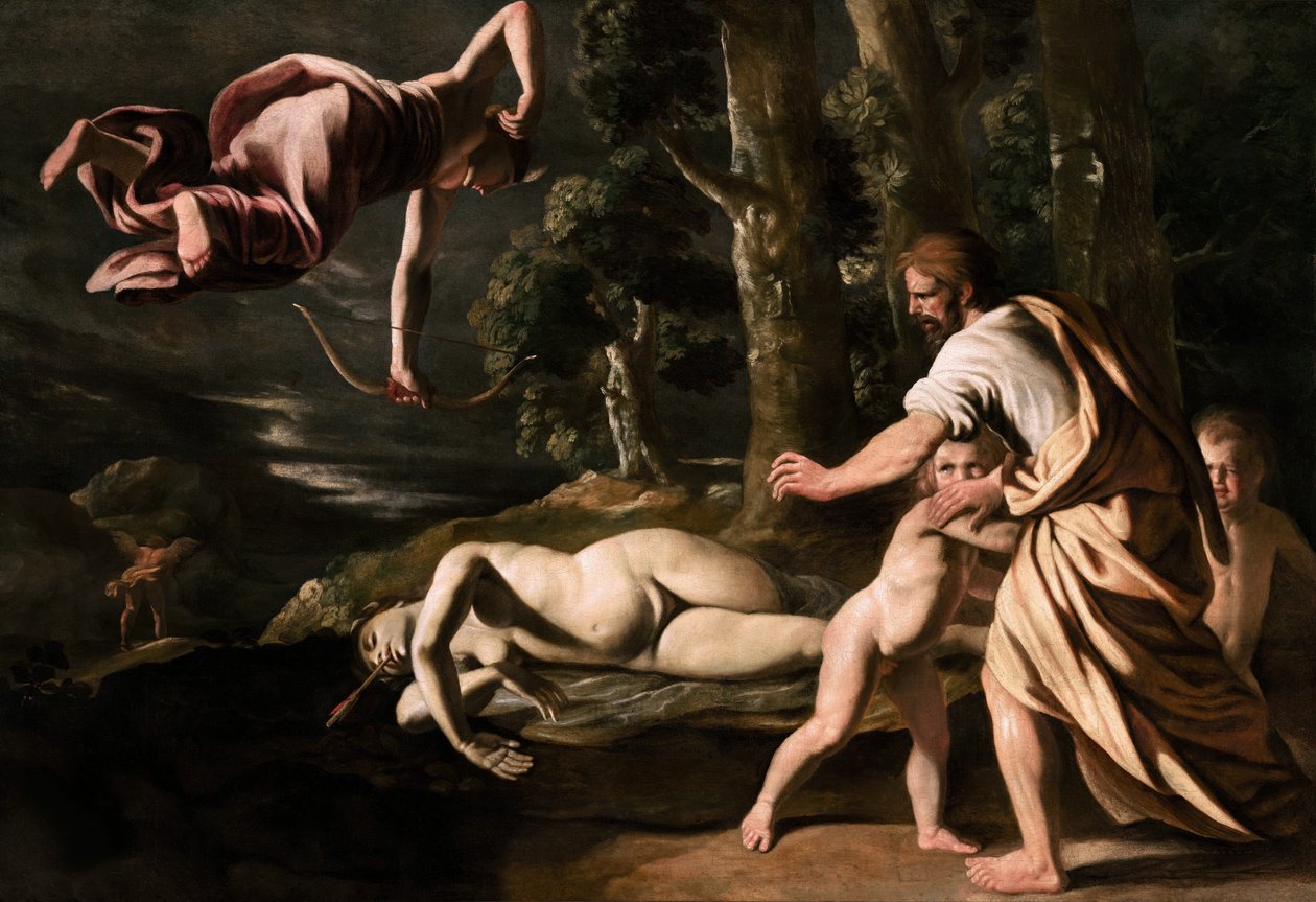 La muerte de Chione de Nicolas Poussin